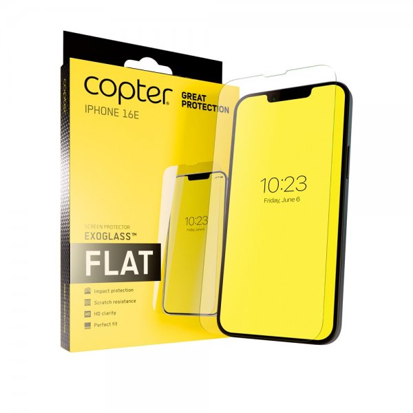 iPhone 16e/17e Näytönsuoja Exoglass Flat