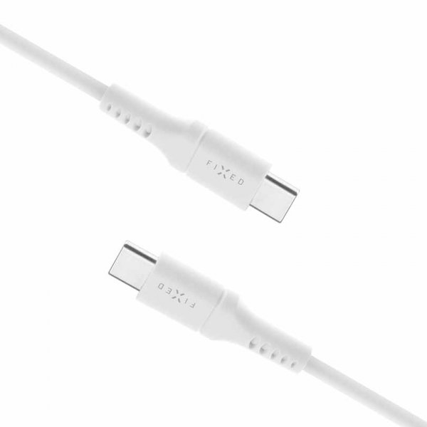 Kaapeli Liquid Silicone USB-C/USB-C 1.2m Valkoinen
