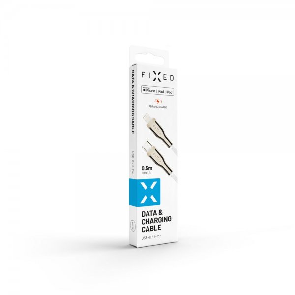 Kaapeli METAL Series USB-C/Lightning 0.5m Valkoinen