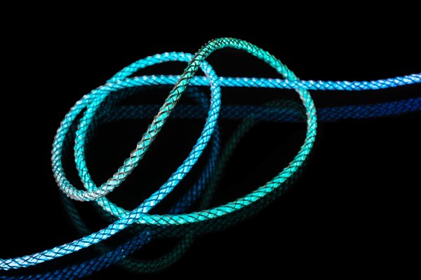 Kaapeli Glowing RGB LED USB-C till USB-C 1.2m