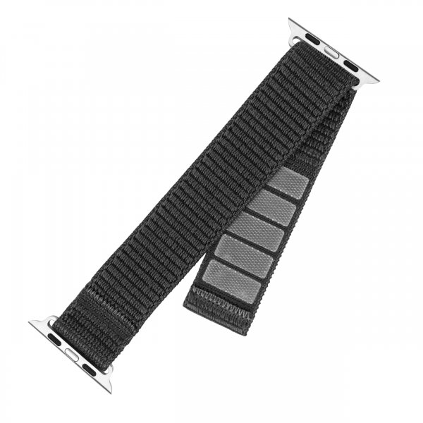 Apple Watch 44/45/46mm Ranneke Nylon Sporty Strap Harmaa