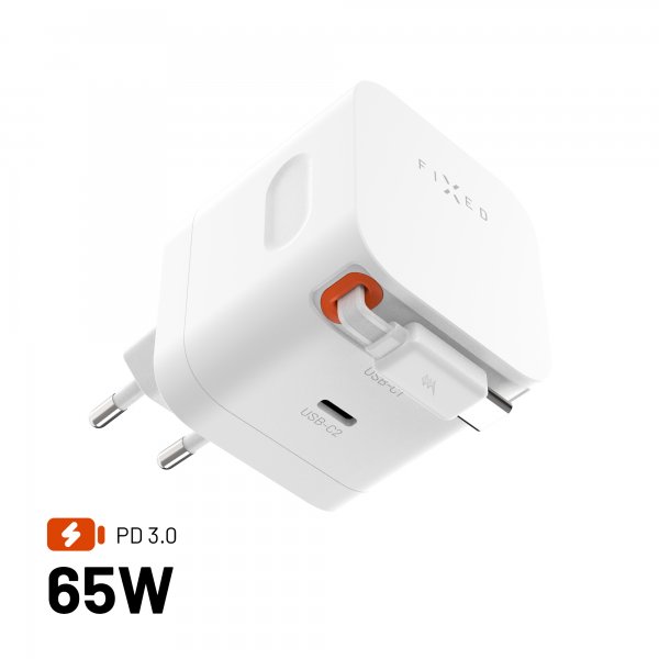 GaN65 Laturi jatkettavalla USB-C-kaapelilla 65W