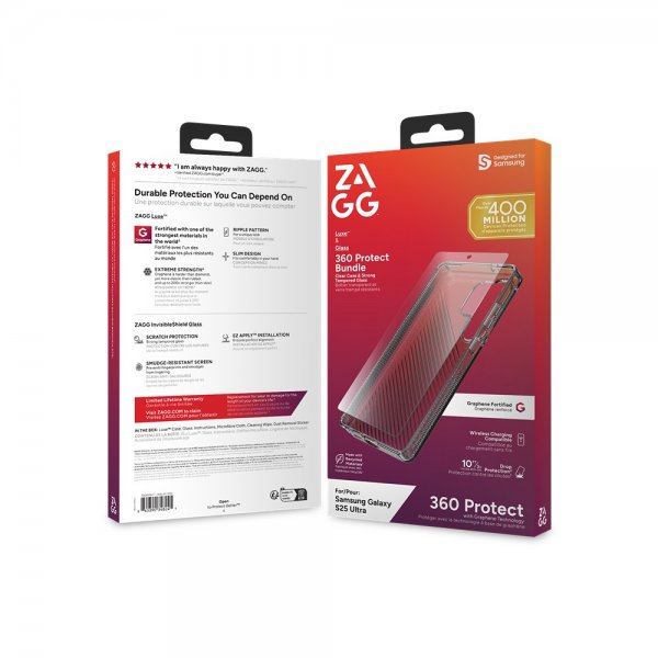 Samsung Galaxy S25 Ultra Kuori Näytönsuojalla Luxe & Glass