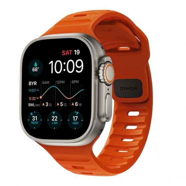 Apple Watch 44/45/46mm/Apple Watch Ultra Ranneke Sport Band Ultra Orange