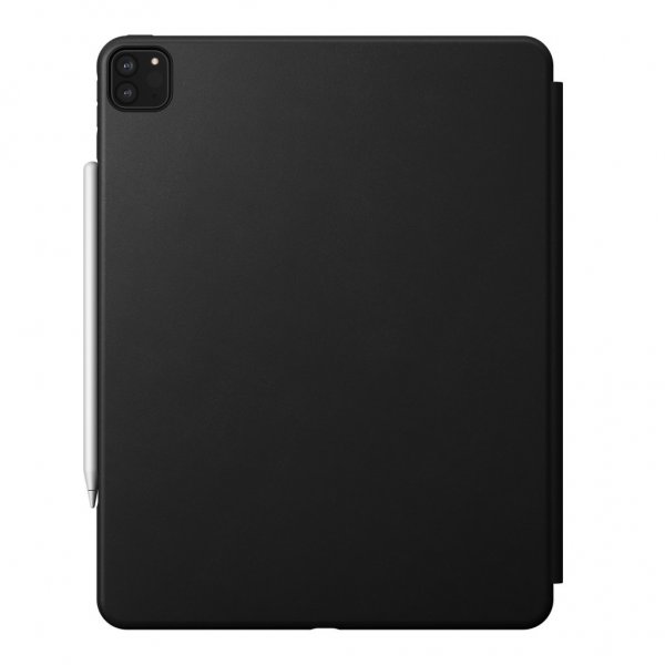 Modern Leather Folio iPad Pro 12.9 Case Black