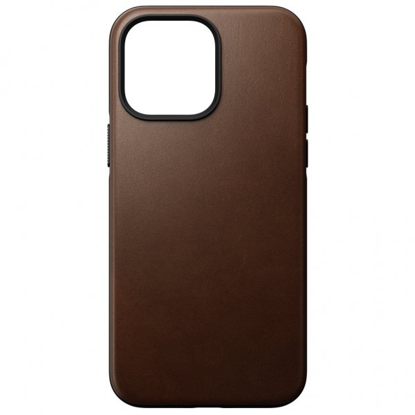 iPhone 14 Pro Max Kuori Modern Leather Case Ruskea