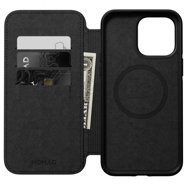 iPhone 14 Pro Max Kotelo Modern Leather Folio Ruskea