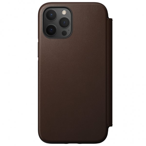 iPhone 12 Pro Max Kotelo Rugged Folio MagSafe Rustic Brown