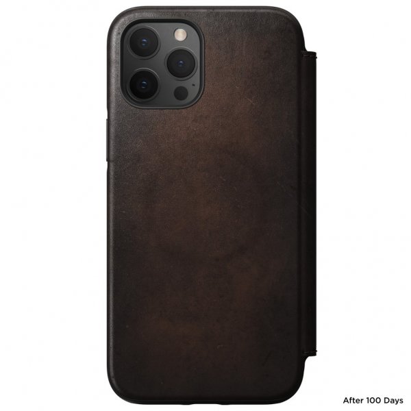 iPhone 12 Pro Max Kotelo Rugged Folio MagSafe Rustic Brown