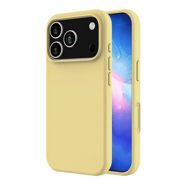 iPhone 17 Pro Kuori Silikoni MagSafe Keltainen