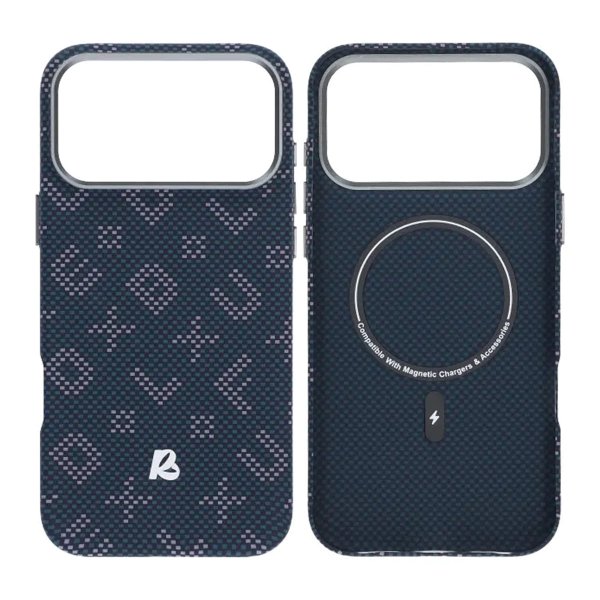 iPhone 17 Pro Max Kuori Aramidikuitu MagSafe Sininen