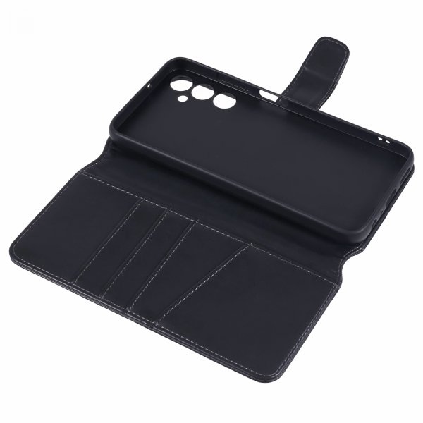 Samsung Galaxy A05s Kotelo Essential Leather Raven Black