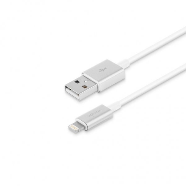 USB-A-latauskaapeli Lightning 3m Valkoinen