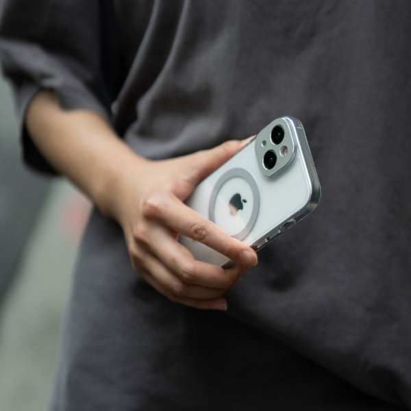 iPhone 15 Pro Kuori iGlaze MagSafe Meteorite Gray