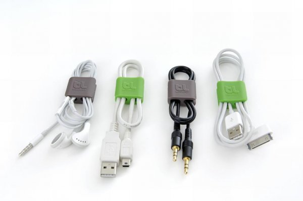 kaapeliClip Kaapelikiinnike Pieni Harmaa Vihreä