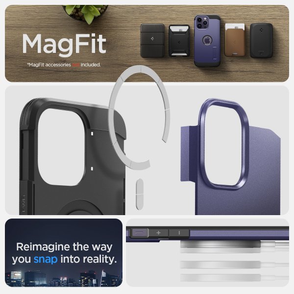 iPhone 14 Pro Max Kuori Tough Armor MagFit Deep Purple