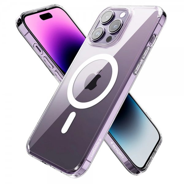iPhone 14 Pro Max Kuori AirSkin Hybrid MagFit Valkoinen