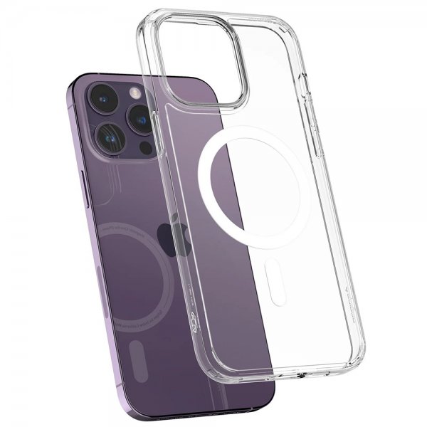 iPhone 14 Pro Max Kuori AirSkin Hybrid MagFit Valkoinen