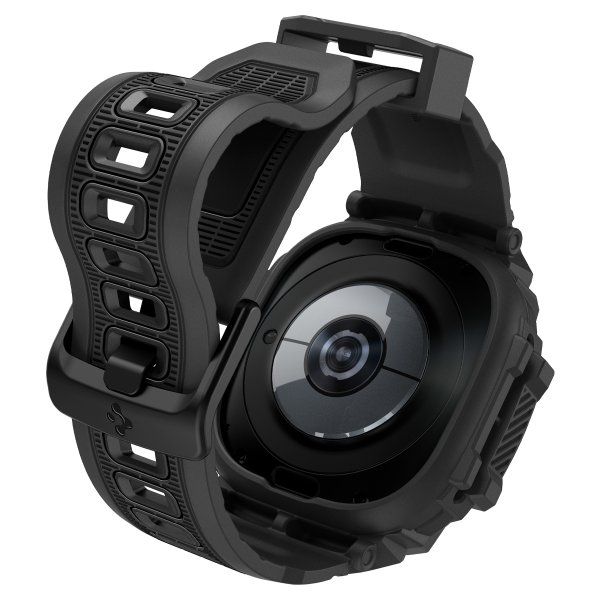 Samsung Galaxy Watch Ultra Ranneke ja kotelo Rugged Armour Pro Matte Black