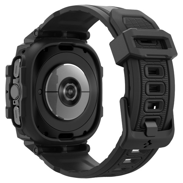 Samsung Galaxy Watch Ultra Ranneke ja kotelo Rugged Armour Pro Matte Black
