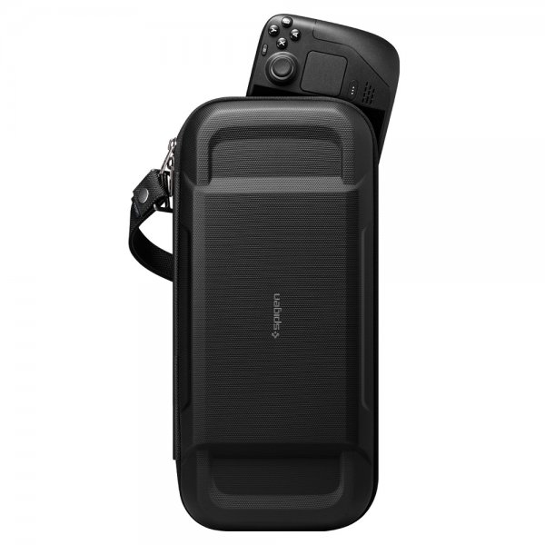 Steam Deck/Steam Deck OLED-laukku Rugged Armor Pro Pouch Musta