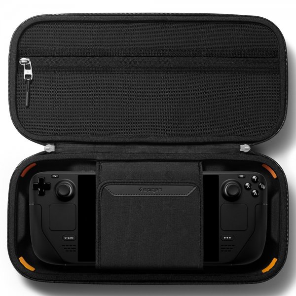 Steam Deck/Steam Deck OLED-laukku Rugged Armor Pro Pouch Musta