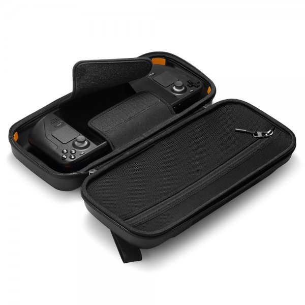 Steam Deck/Steam Deck OLED-laukku Rugged Armor Pro Pouch Musta