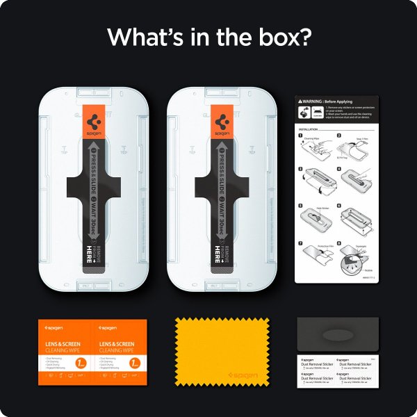 iPhone 13 Pro Max/iPhone 14 Plus Näytönsuoja GLAS.tR EZ Fit Privacy 2-Pakkaus