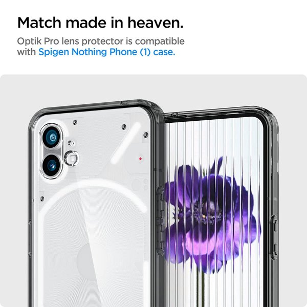 Nothing Phone (1) Kameran suoja GLAS.tR EZ Fit Optik Pro 2-pakkaus Silver