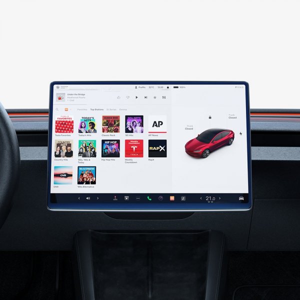 Näytönsuoja GLAS.tR EZ FIT Anti-Glare Tesla Model 3 (2024)