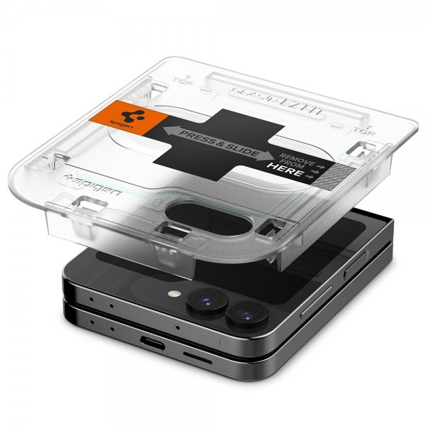 Samsung Galaxy Z Flip 6/Flip 7 FE Näytönsuoja GLAS.tR EZ Fit 2-pakkaus