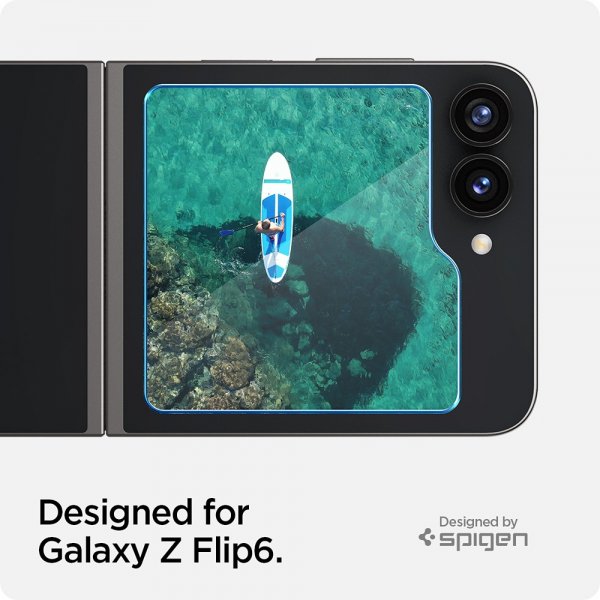 Samsung Galaxy Z Flip 6/Flip 7 FE Näytönsuoja GLAS.tR EZ Fit 2-pakkaus
