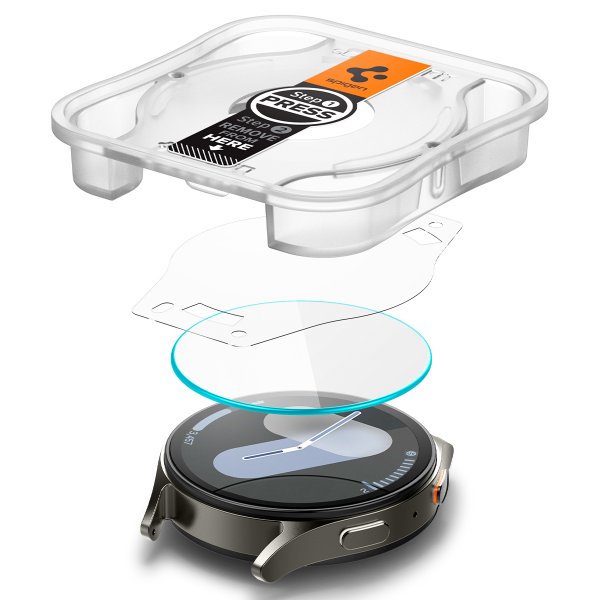 Samsung Galaxy Watch 7 44mm Näytönsuoja GLAS.tR EZ Fit 2-pakkaus