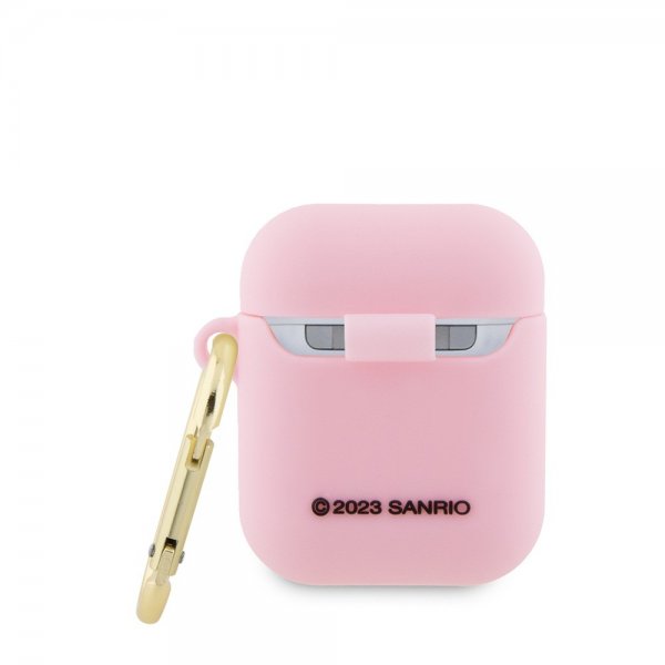 AirPods 1/2 Kuori Liquid Silicone Vaaleanpunainen