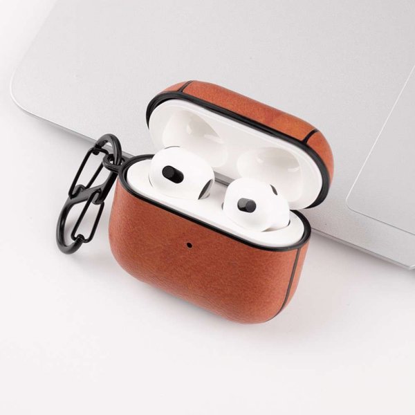 AirPods 3 Kuori Nahkarakenne Vaaleanruskea