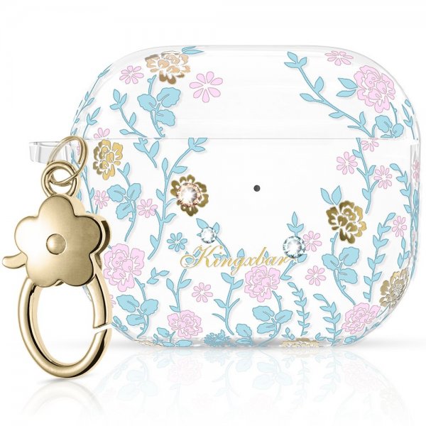 AirPods 3 Kuori Flora Series Vaaleanpunainen Sininen