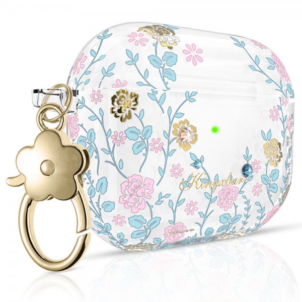 AirPods 3 Kuori Flora Series Vaaleanpunainen Sininen