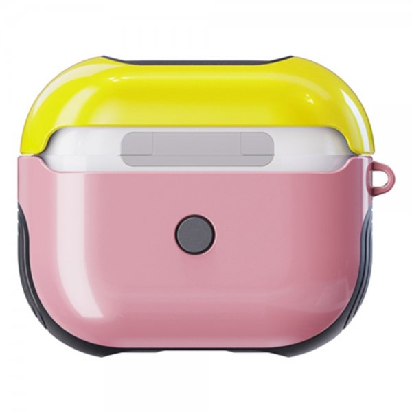 AirPods 3 Kuori Kumipintainen Vaaleanpunainen Keltainen