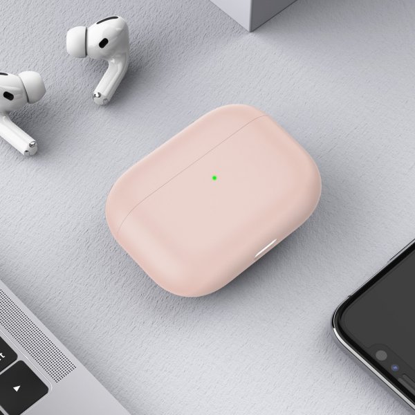 AirPods 3 Kuori Silikoni Vaaleanpunainen