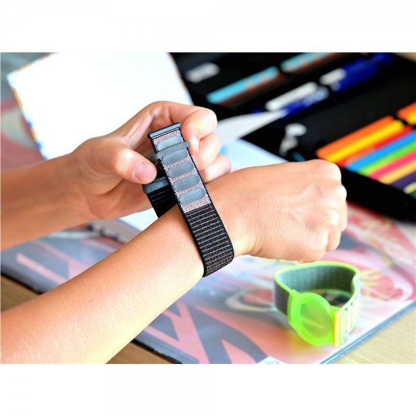 AirTag Ranneke Nylon Punainen