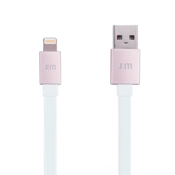 Kaapeli AluCable Flat USB-A/Lightning 1.2m Ruusukulta