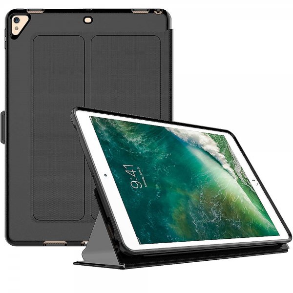 Apple iPad Air 2019 / iPad Pro 10.5 Slimmat Smart Suojakotelo Stativ Musta