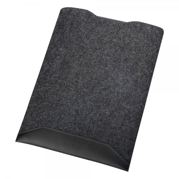Apple MacBook Pro 15 Touch Bar Sleeve Huopa PU-nahka Musta