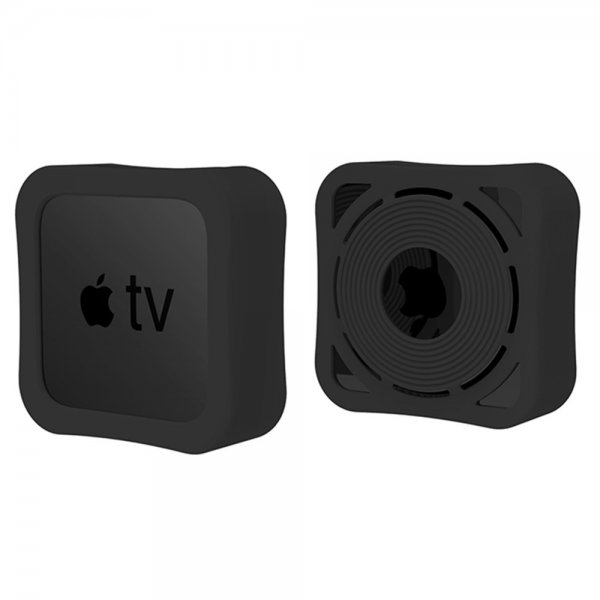 Apple TV 4K 2021 Kuori Silikoni Musta