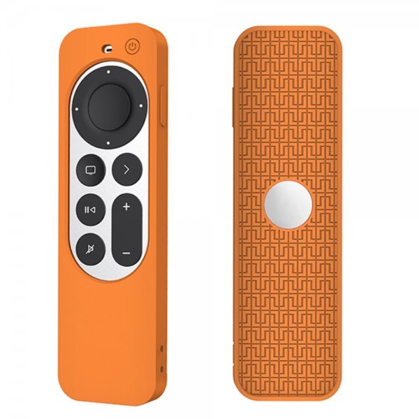 Apple TV Remote (gen 2) Kuori Silikoni Oranssi