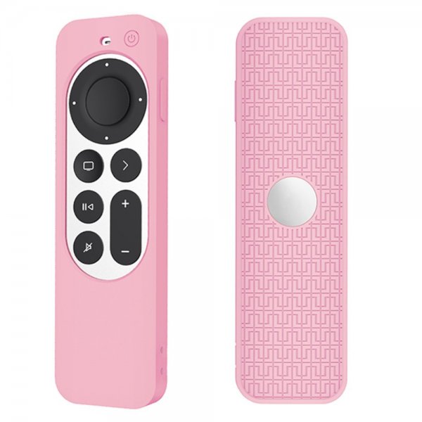 Apple TV Remote (gen 2) Kuori Silikoni Vaaleanpunainen