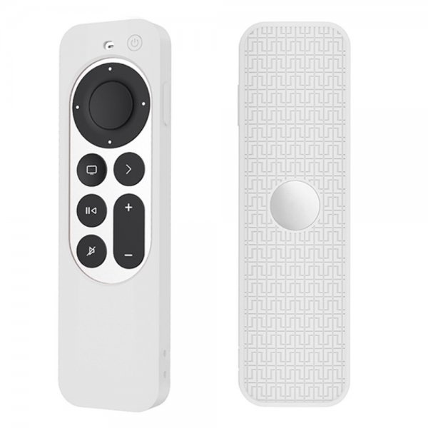 Apple TV Remote (gen 2) Kuori Silikoni Valkoinen