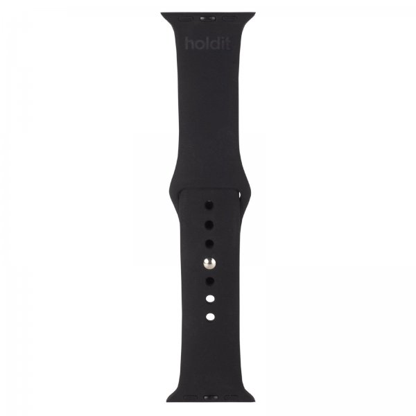 Apple Watch 38/40/41mm Ranneke Silikoni Musta