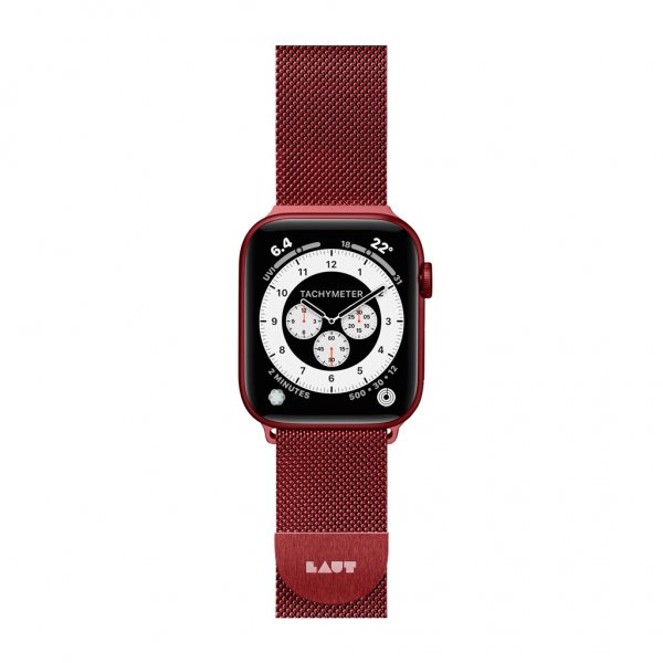 Apple Watch 38/40/41mm Ranneke Steel Loop Punainen