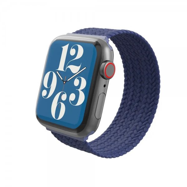 Apple Watch 42/44/45mm/Apple Watch Ultra Ranneke Braided Watch Band Large Navy Blue